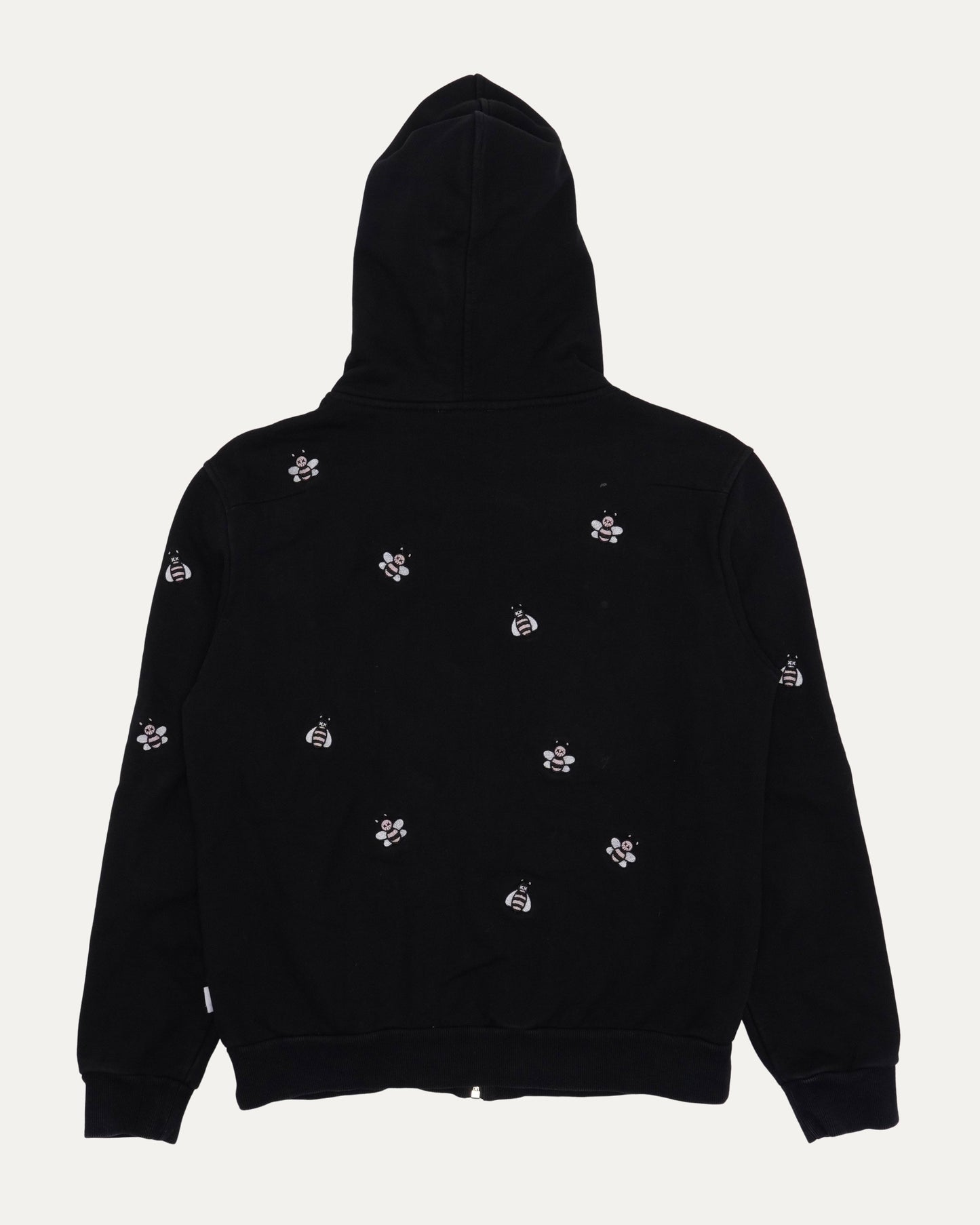 Kaws Embroidred Bee Zip Up Hoodie