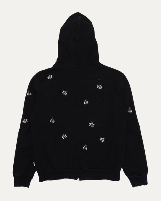 Kaws Embroidred Bee Zip Up Hoodie