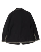 Contrast Stitch Blazer Jacket