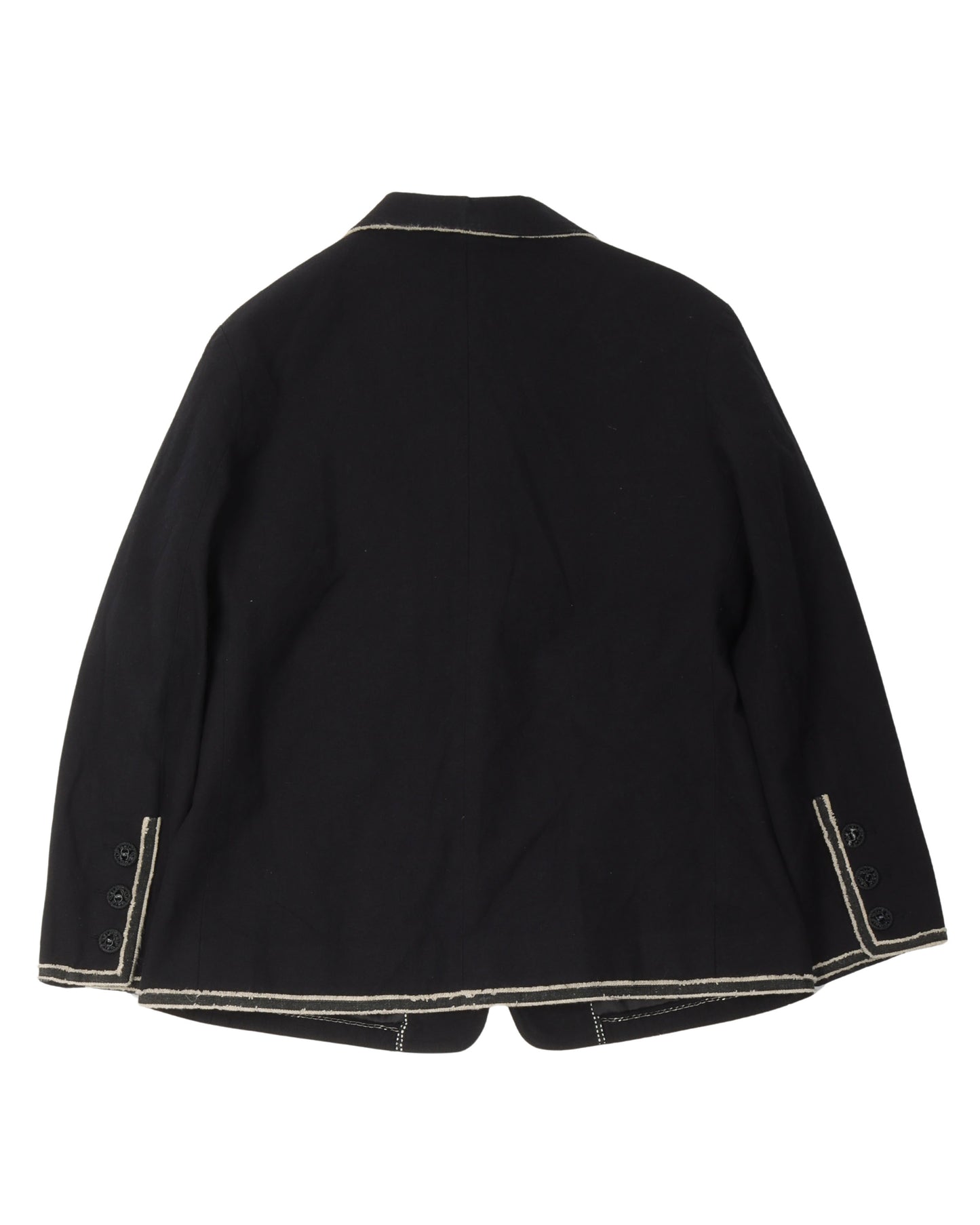 Contrast Stitch Blazer Jacket