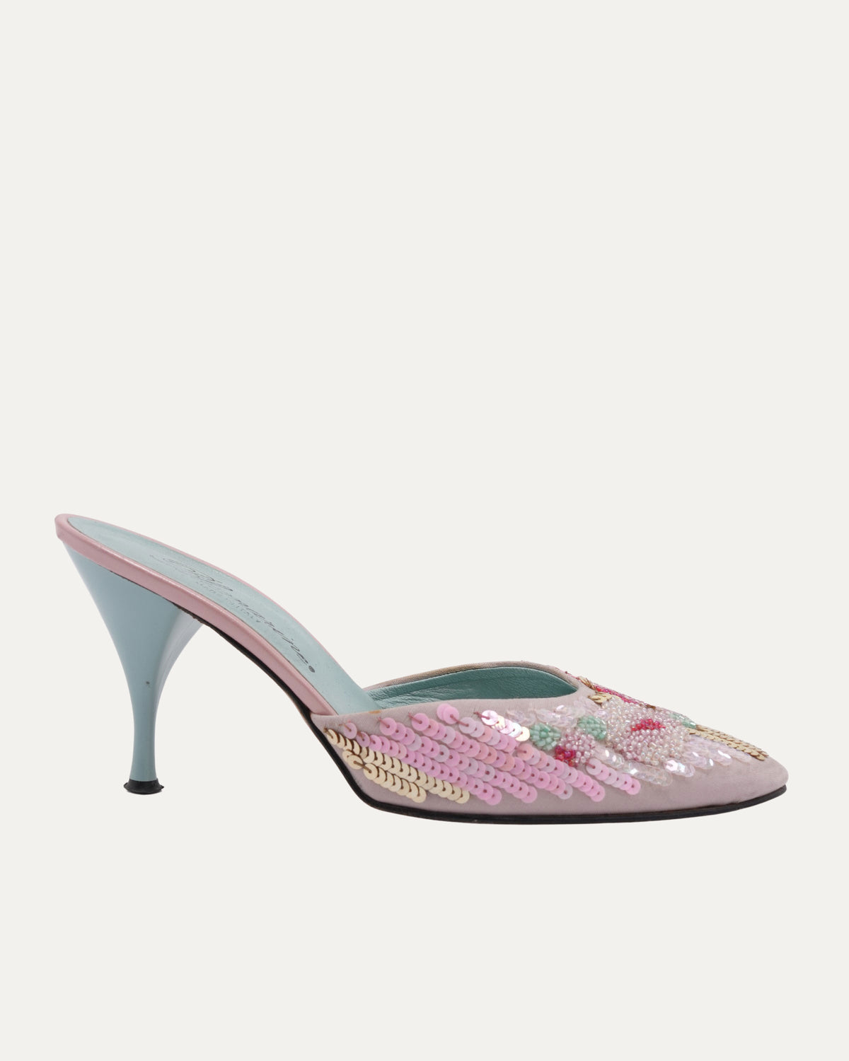 SS 2000 Pink Sequin Heels