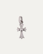 18k White Gold & Pink Sapphire Baby Fat Pendant