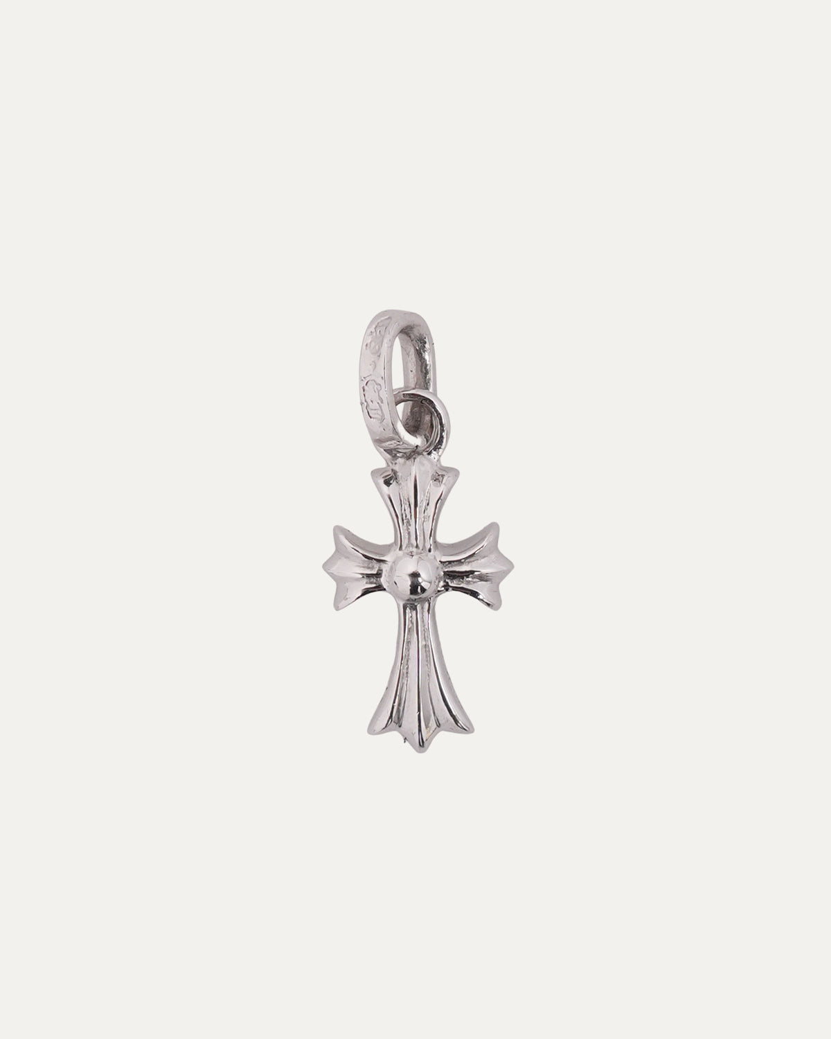 18k White Gold & Pink Sapphire Baby Fat Pendant