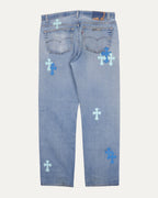 Levis 501 Cross Patch Jeans