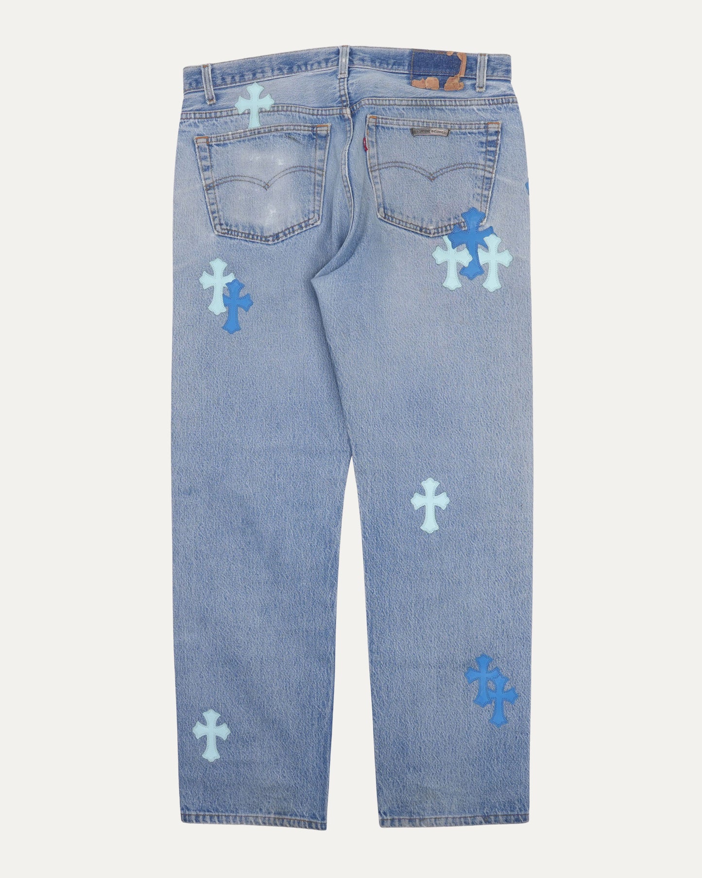 Levis 501 Cross Patch Jeans
