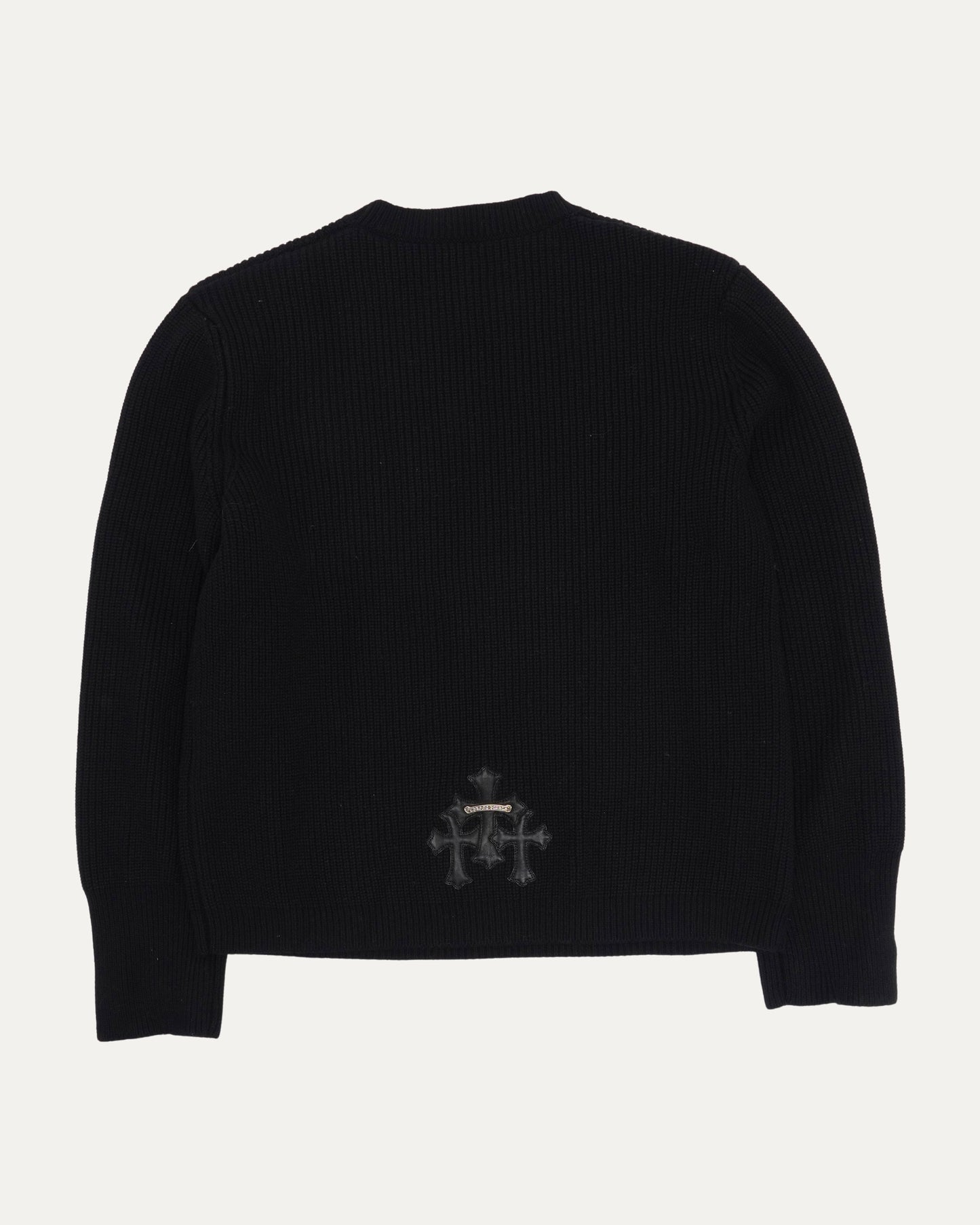 Cashmere Cross Patch Sweater