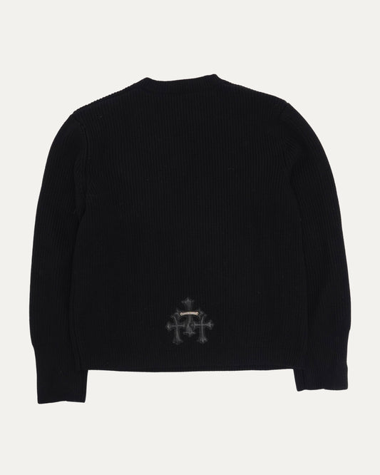 Cashmere Cross Patch Sweater