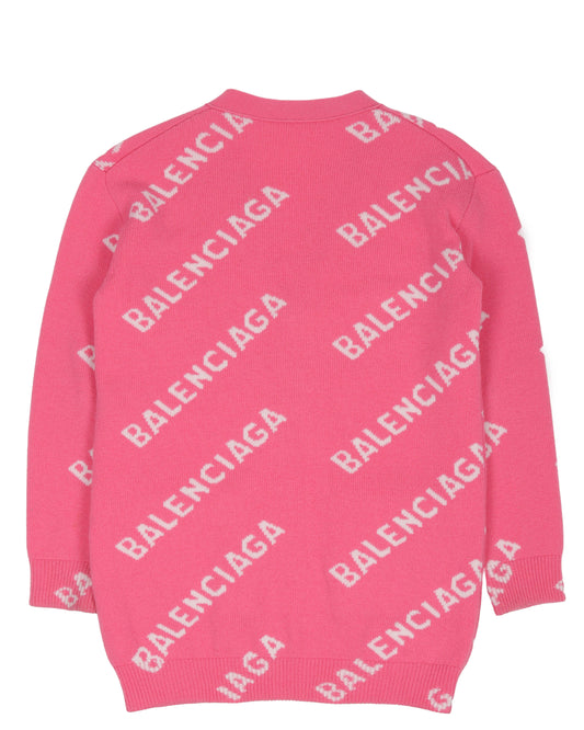 Repeat Logo Cardigan