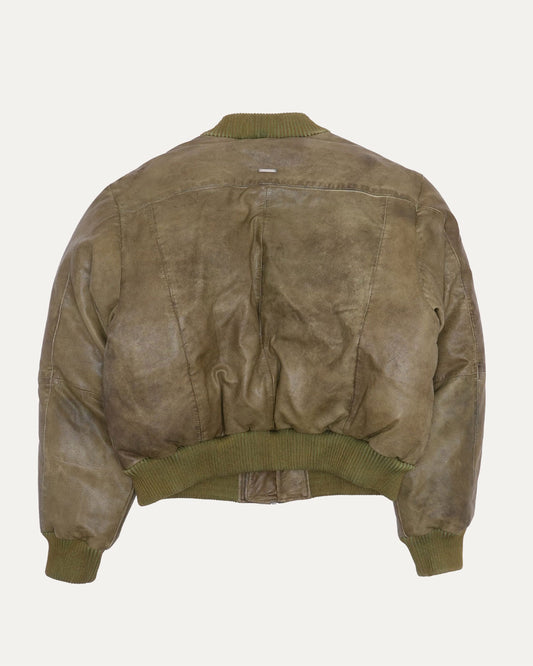 Leather Bomber Jacket