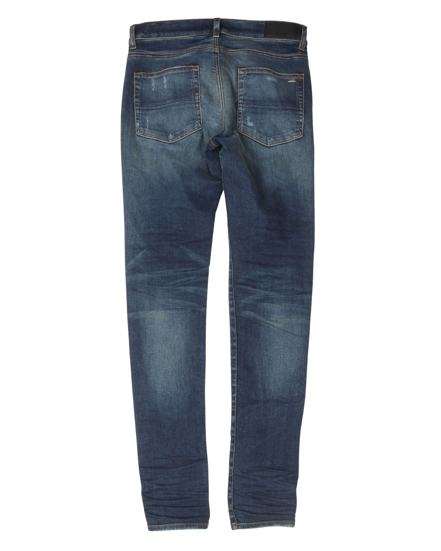 Distressed Bandana Repair Denim Jeans
