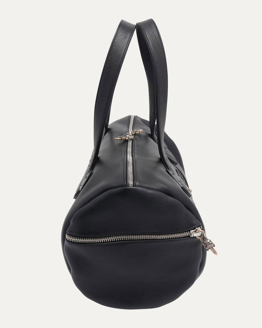 Plus Cross Embellished Boston Duffle Bag