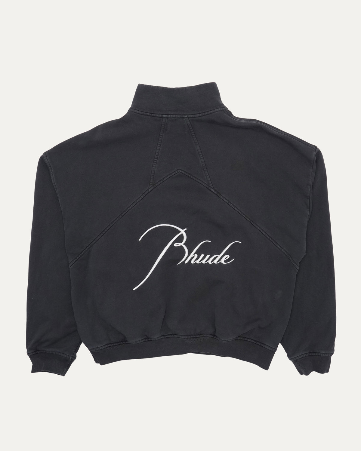 Embroidered Quarter Zip Sweatshirt