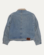 Corduroy Collar Denim Trucker Jacket
