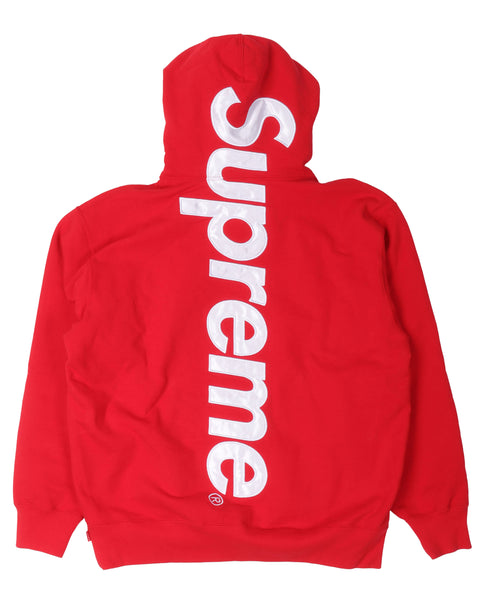 Supreme Satin Appliqué Hooded Sweatshirt