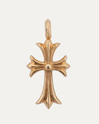 Gold Emerald Tiny Fat Pendant