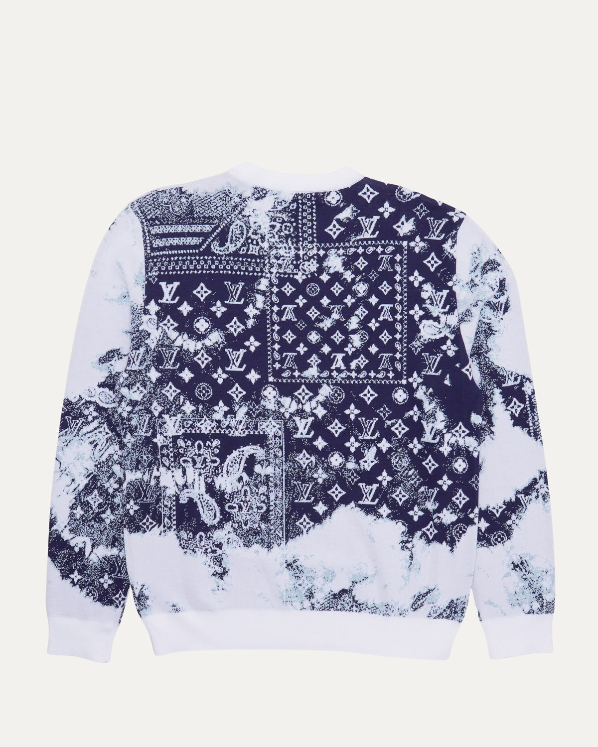 Bandana Monogram Intarsia Knit Sweater