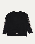 Slow Ride Embroidered Spell Out Crewneck Sweatshirt