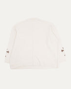 Silk Cashmere Blend Cross Patch Sweater