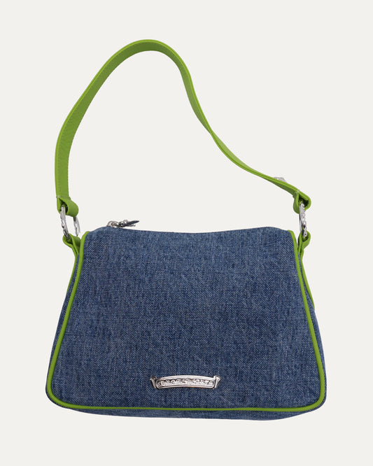 Denim Cross Patch Chicken Nugget Bag