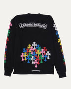 Multicolor Cross Long Sleeve Pocket T-Shirt