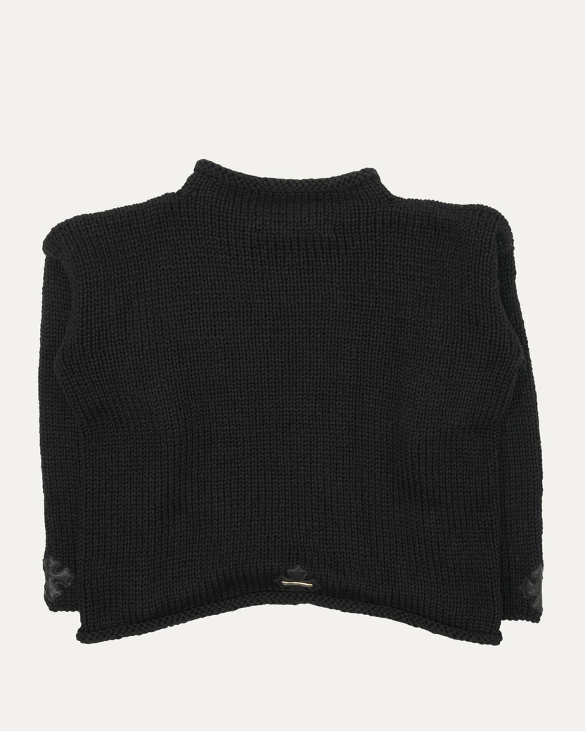 Cashmere Cross Patch Rollneck Sweater