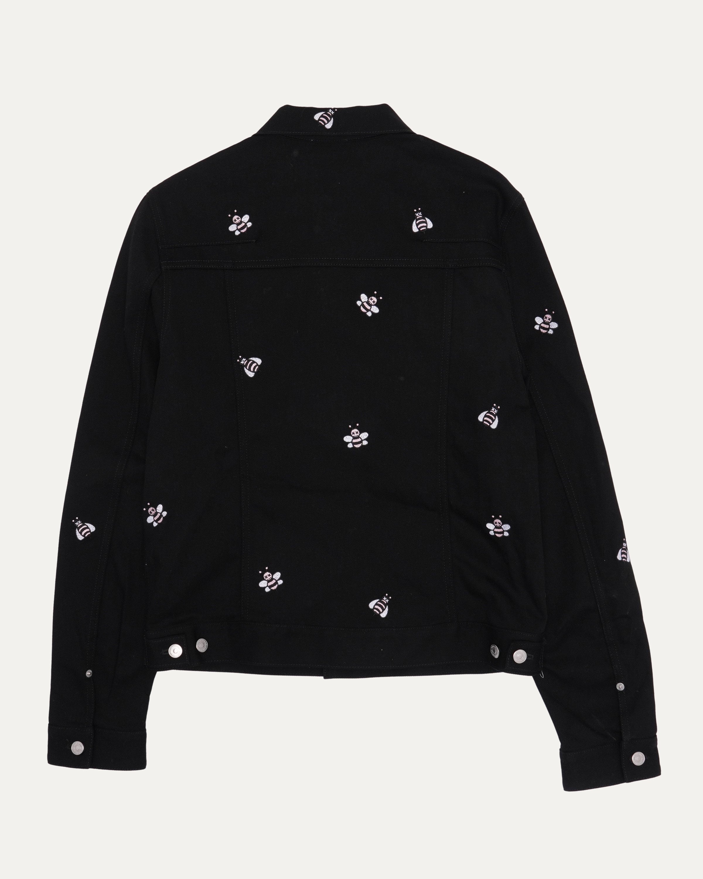 dior homme kaws 18ss bee デニム Dior Kaws Bee Embroidered Denim Trucker Jacket – Justin Reed