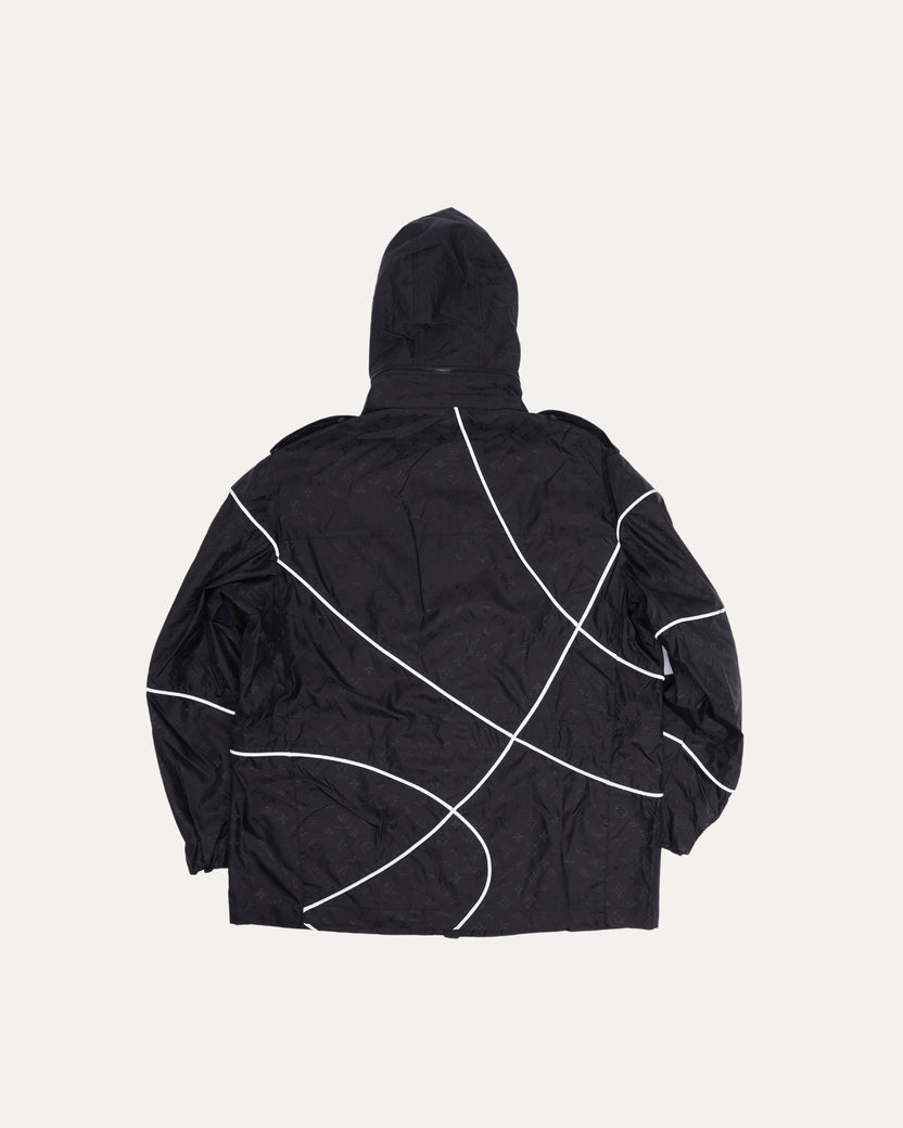 NBA Black Monogram Parka