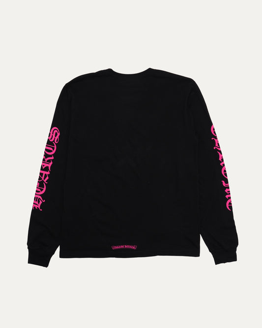 Neck Logo Long Sleeve Pocket T-Shirt