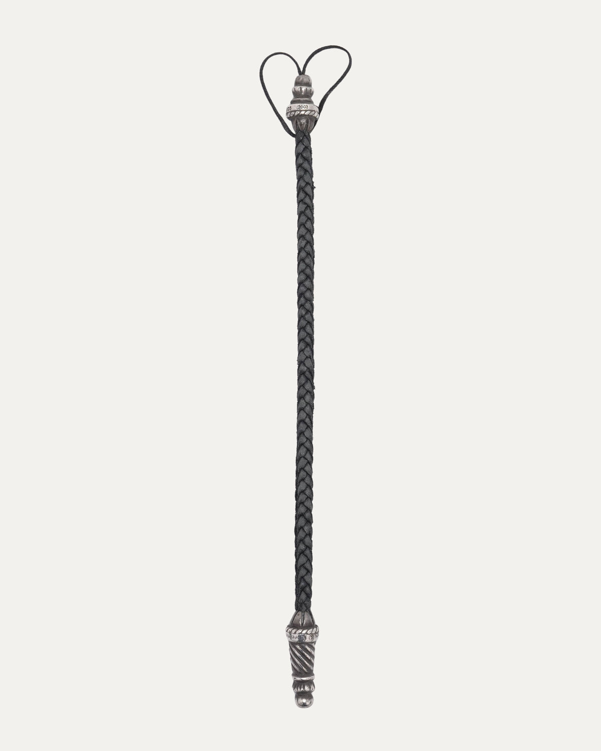 Braided Leather Phone Charm