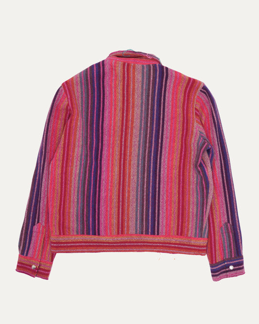 Cashmere Striped Decon Jacket