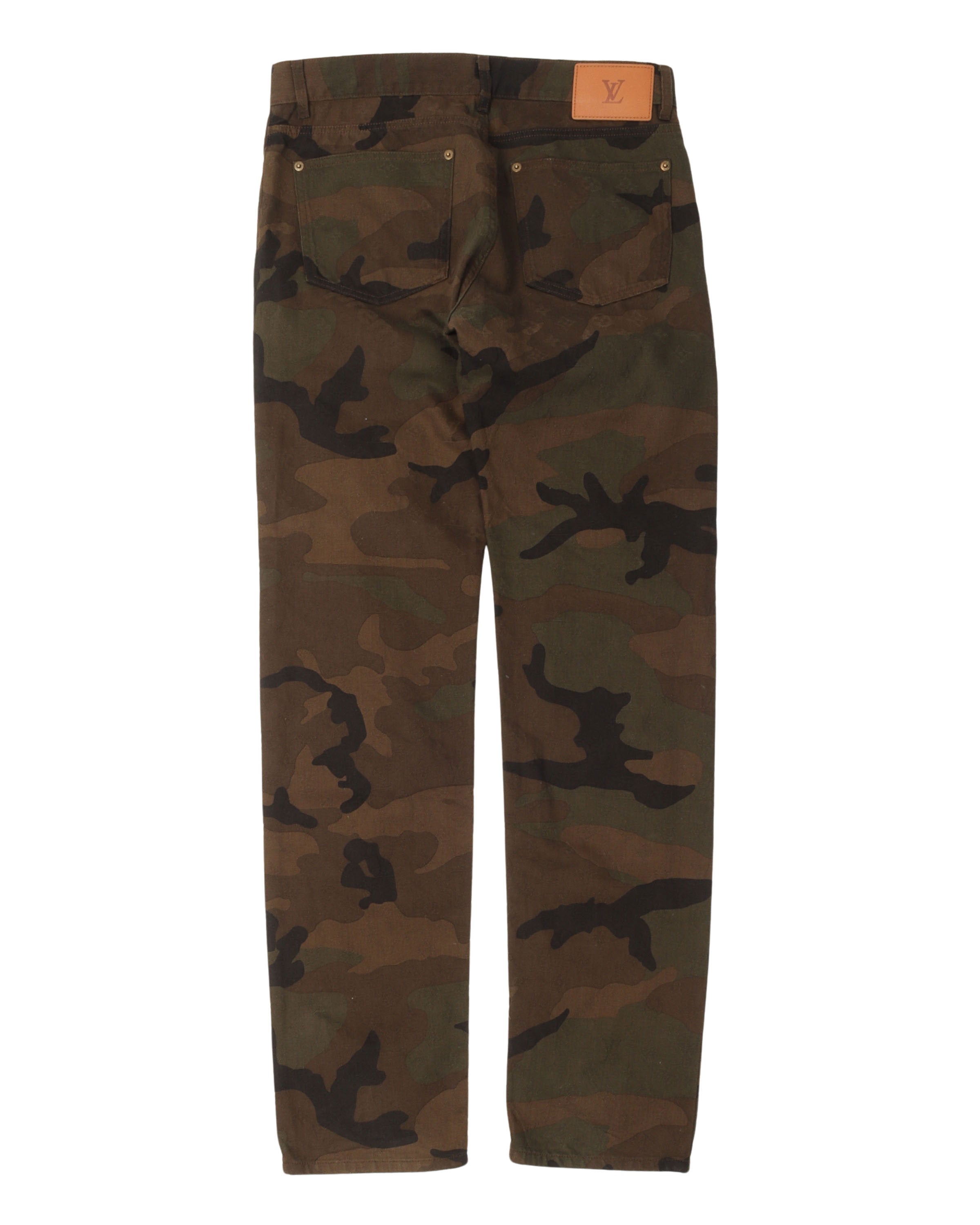 Supreme Jacquard Camouflage Monogram Jeans