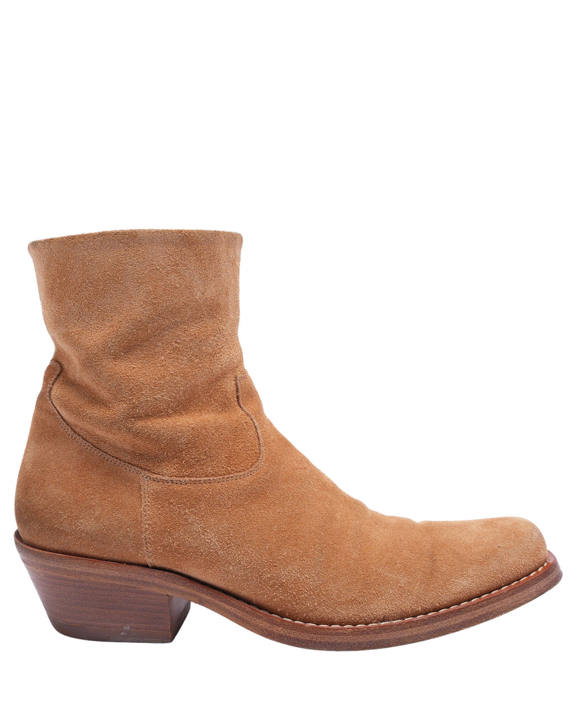 Suede Western Boots