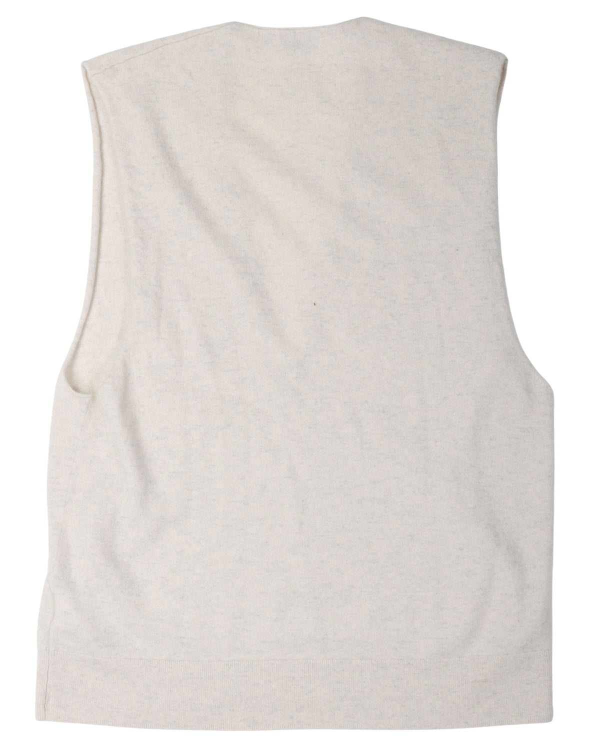 Deep Neck Cashmere Sweater Vest