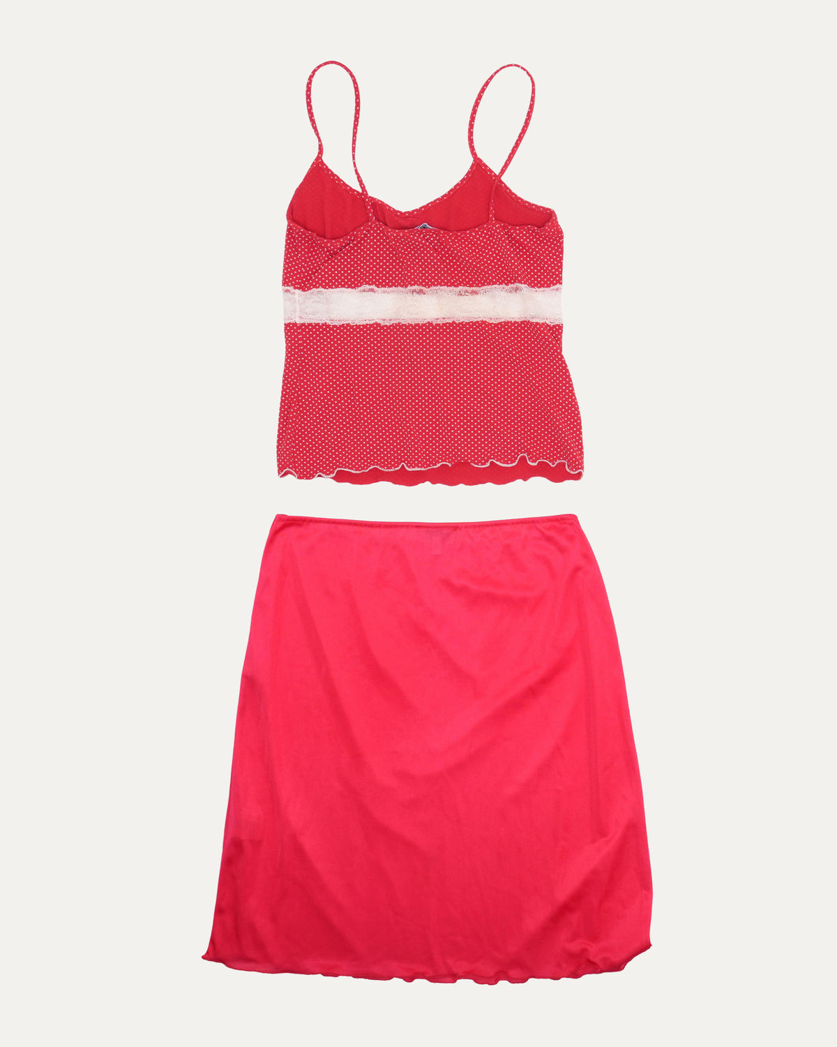 Blugirl Polka Dot Set w/ Nylon Skirt