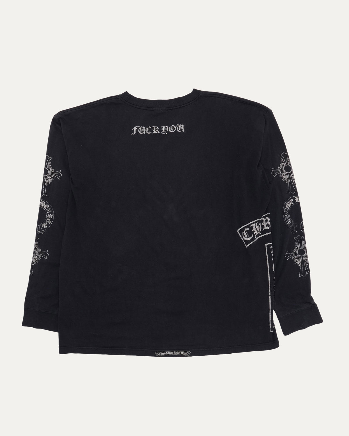 Vintage Tattoo Print Multi Motif Long Sleeve T-Shirt