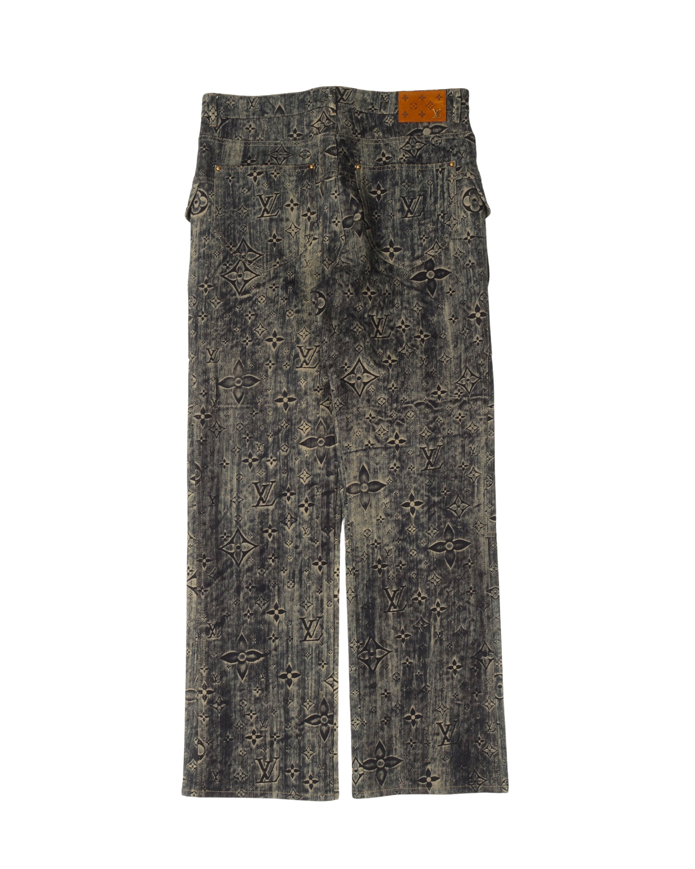 Monogram Tailored Denim Pants