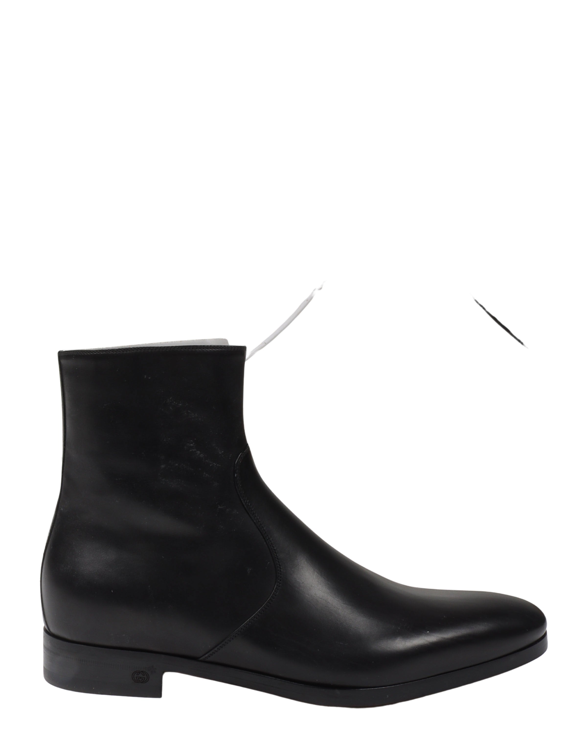 Side-Zip Leather Chelsea Boots