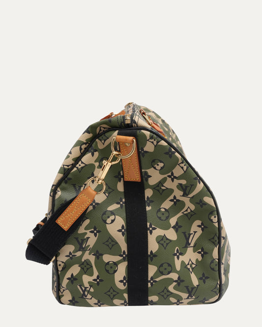 Takashi Murakami Monogramouflage Keepall Bandouliere 55