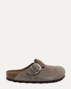 Dagger Embellished Birkenstock Boston Suede Mule