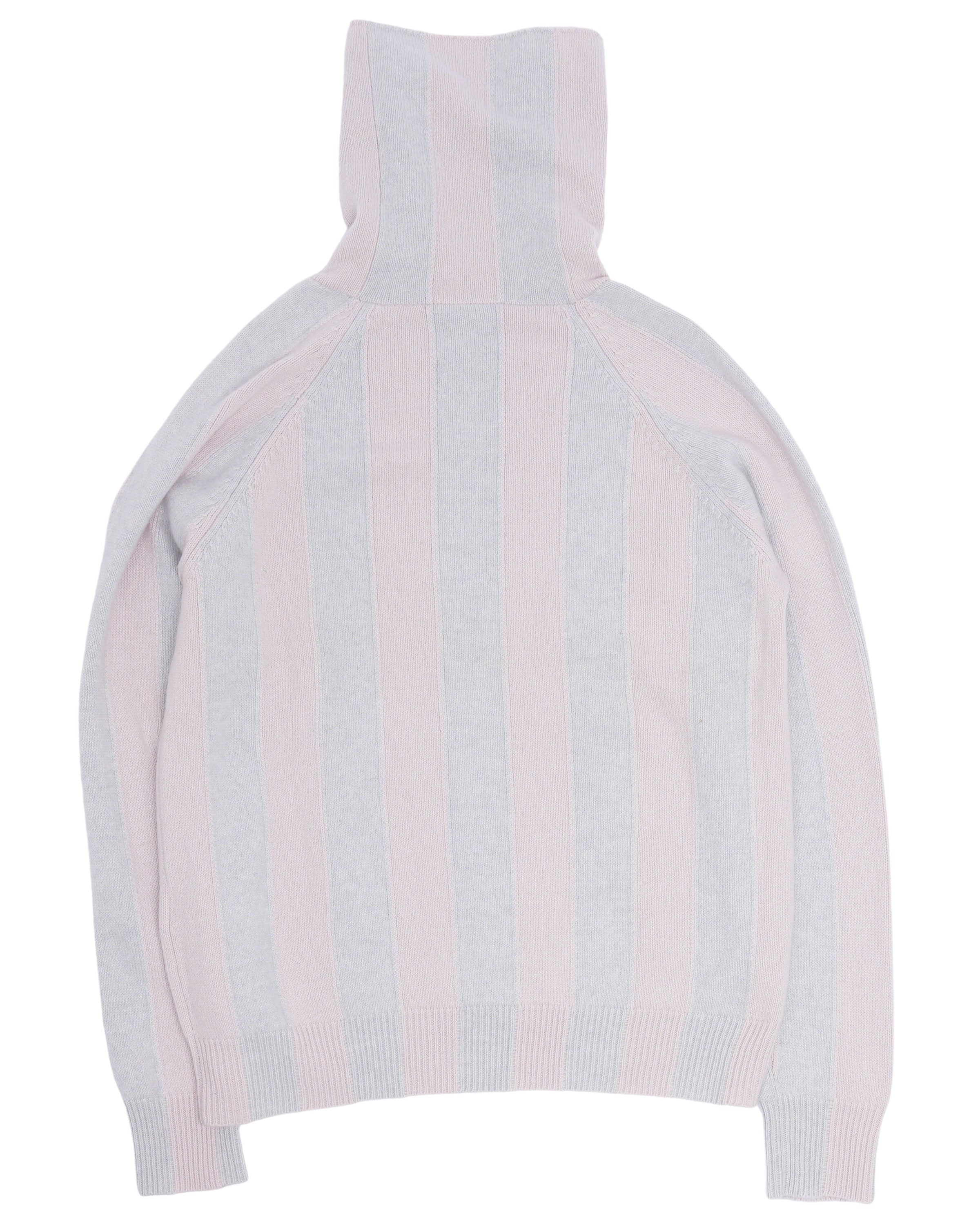 Striped Cashmere Turtleneck