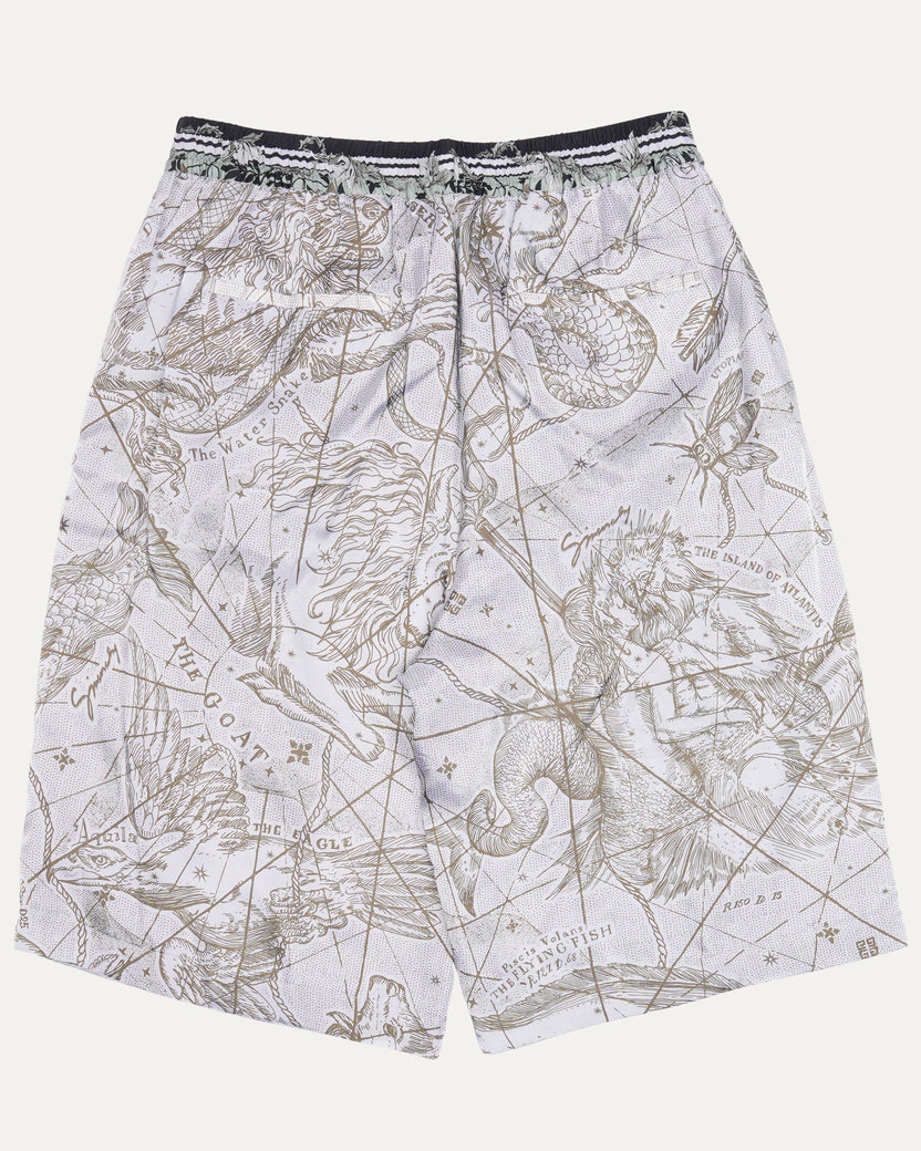 Viscose Map Shorts