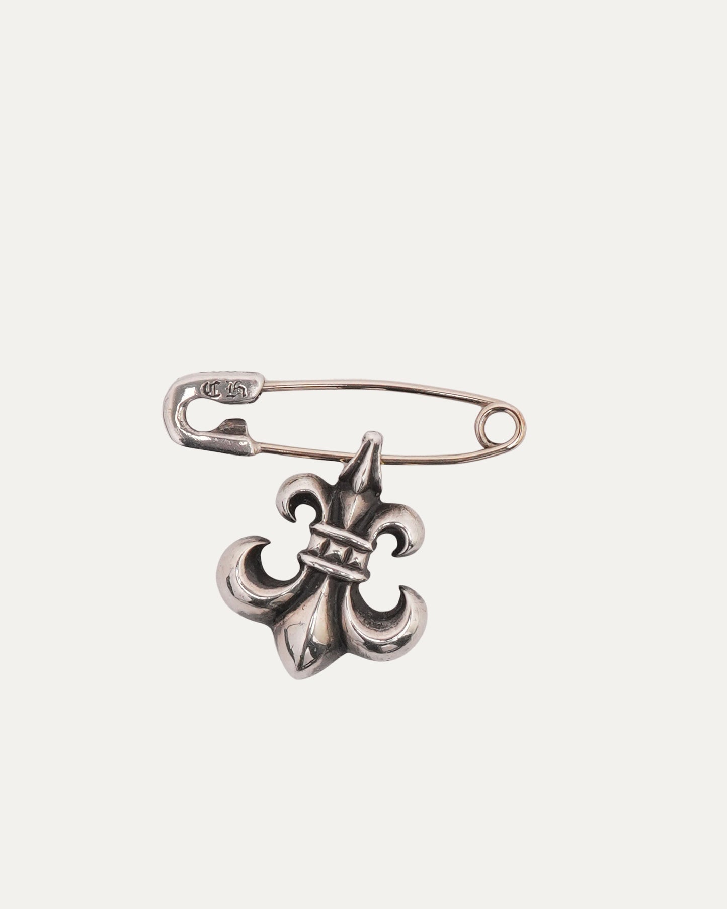 Safety Pin with Fleur Charm