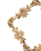 22k Gold & Diamond Tiny E Chain Ring