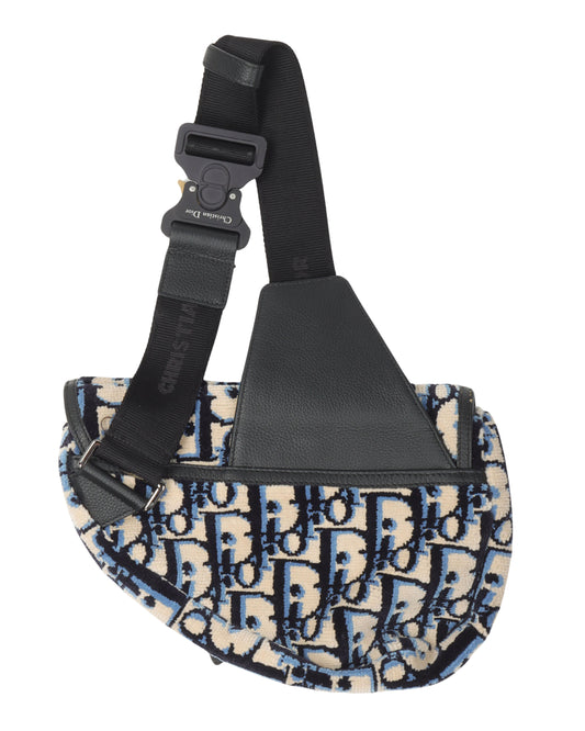 Knit Monogram Saddlebag