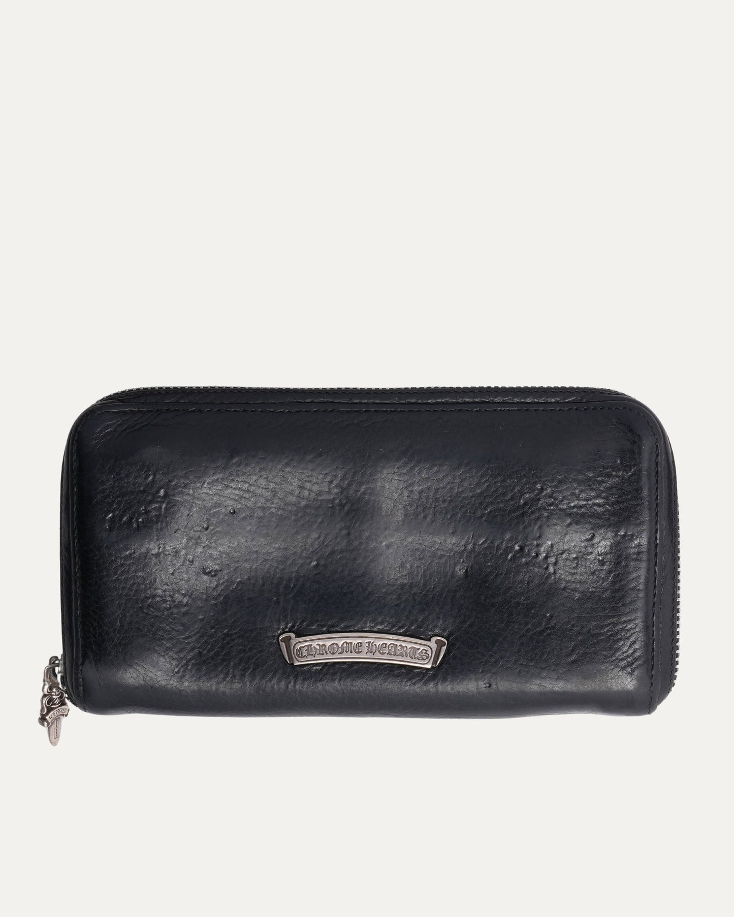 Filigree Plus Cross Embellished Cross Patch Long Zip Wallet