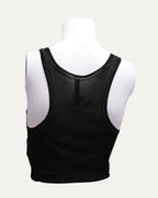 Plus Cross Sheer Tank Top