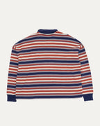 Triomphe Loose Striped Long Sleeve Polo