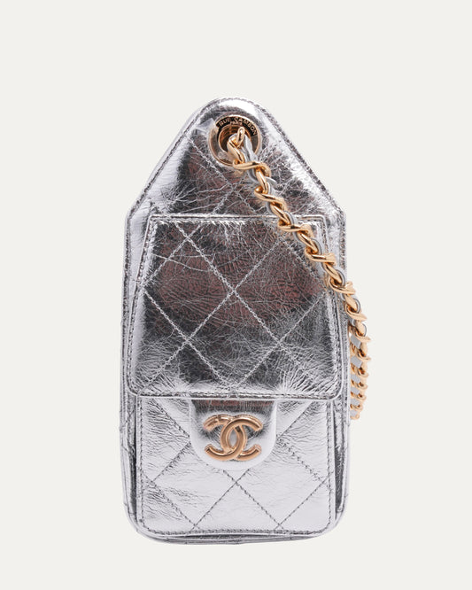 Metallic Quilted Mini 25 Hobo Bag
