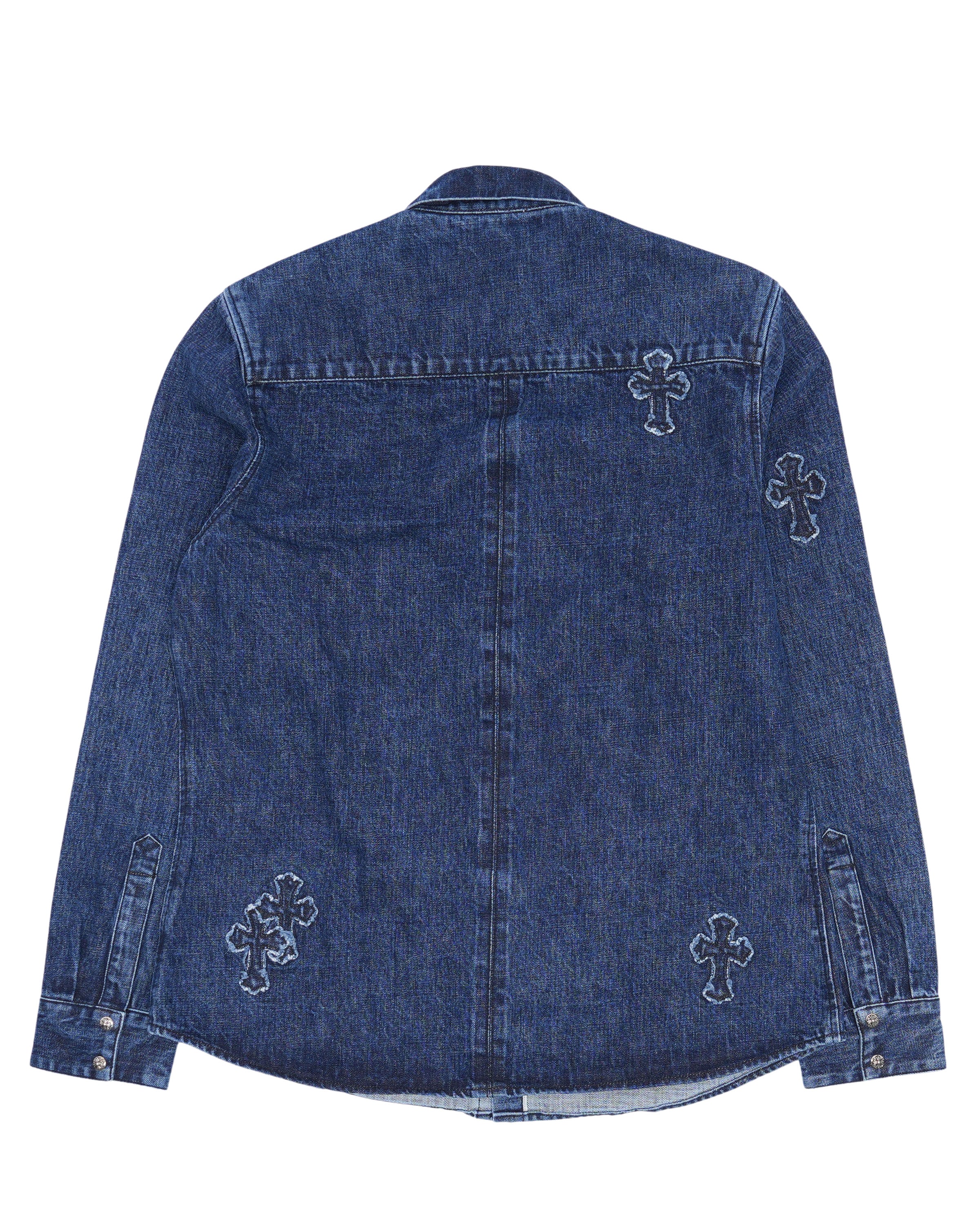 Denim Cross Patch Shirt