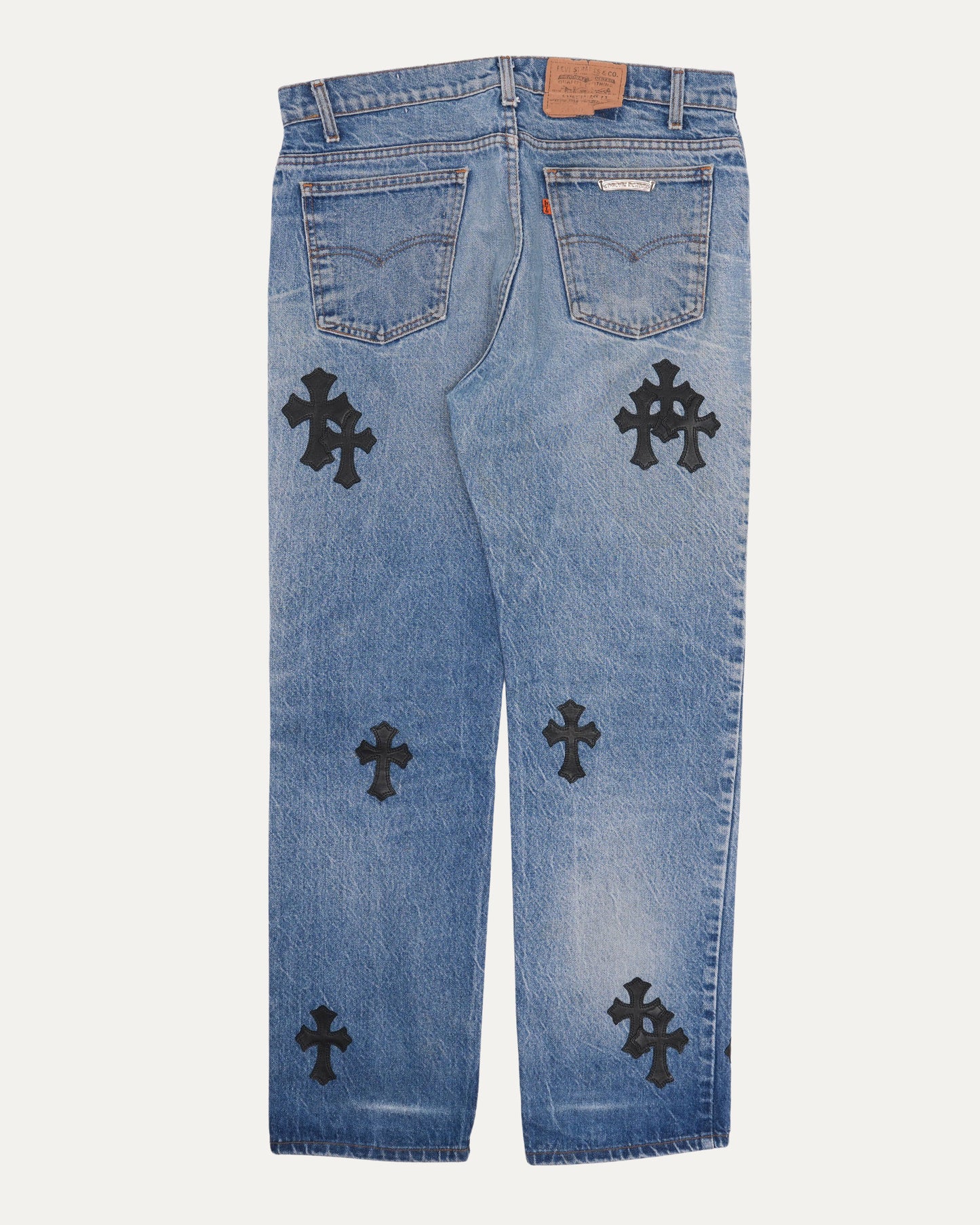 Levi's Orange Tab 505 Cross Patch Jeans